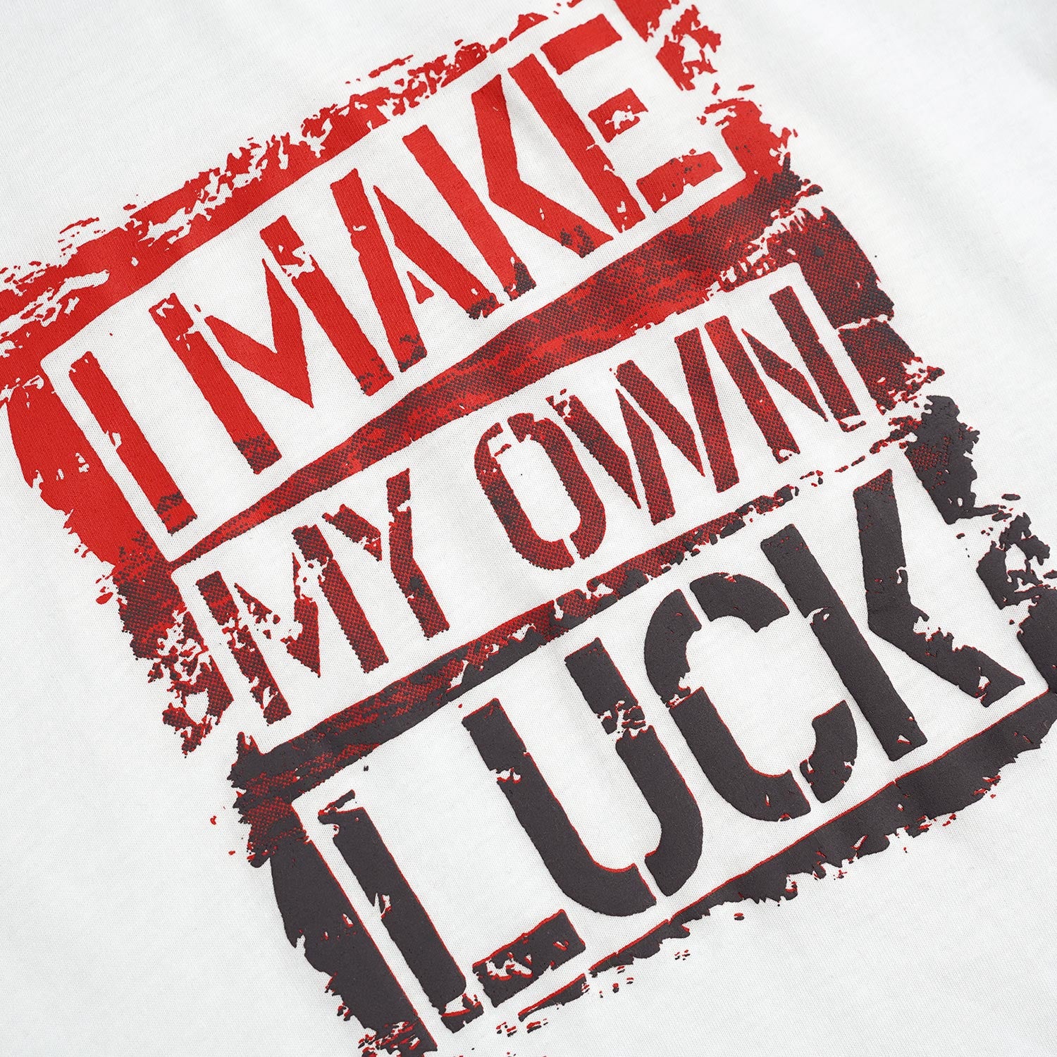 Pure Cotton " Make your own luck" Graphic Tee Shirt for kids (7Yrs - 14 Yrs)