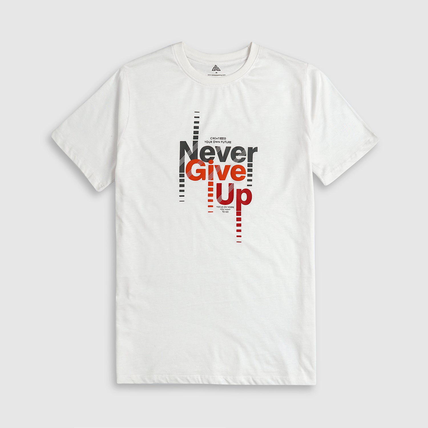 Pure Cotton " Never Give up" Graphic Tee Shirt for kids (7Yrs - 14 Yrs)