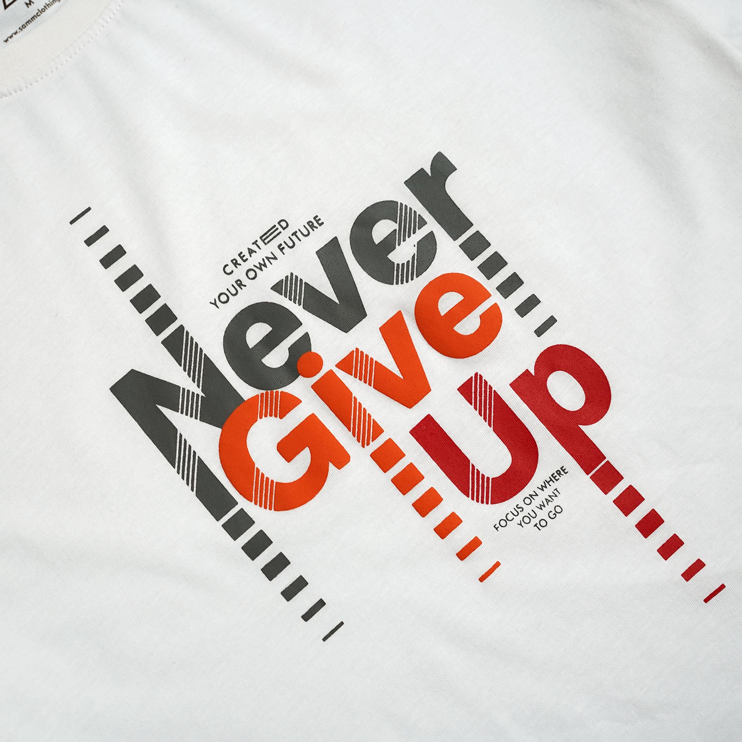 Pure Cotton " Never Give up" Graphic Tee Shirt for kids (7Yrs - 14 Yrs)